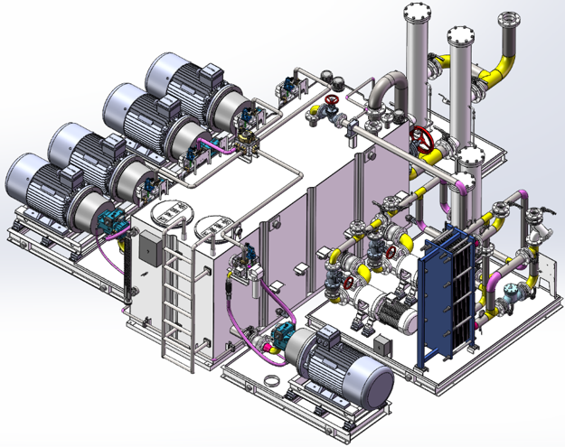 矩形折彎油箱結構泵站